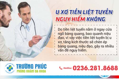 BỆNH U XƠ TUYẾN TIỀN LIỆT Ở NAM GIỚI CÓ NGUY HIỂM KHÔNG?