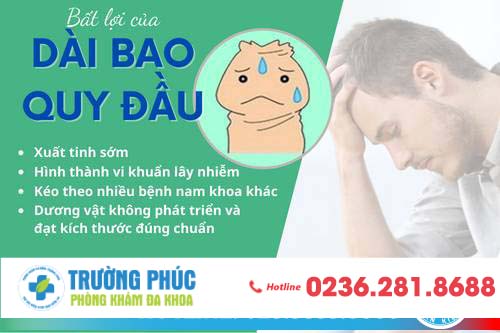 Tác hại của dài bao quy đầu là gì?